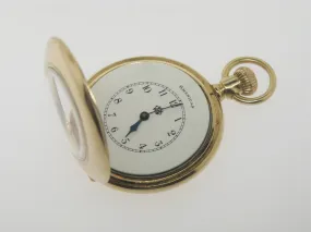 14K Yellow Gold American Waltham Ladies Pendant Watch (Estate Jewelry)