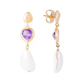 AMETHYST PEARL DROPS