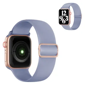 Apple Watch 44mm elastic silicone watch strap - Light Purple