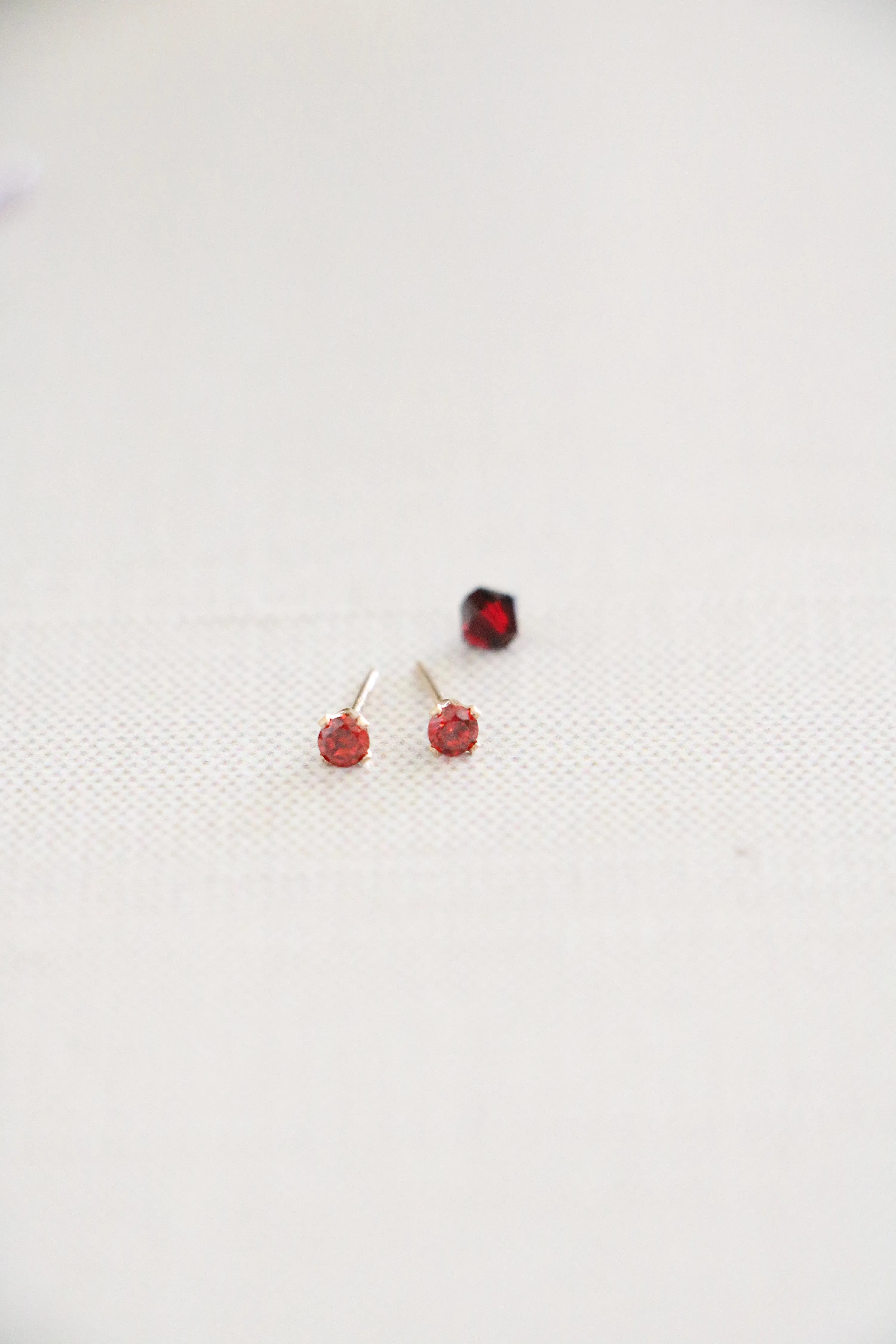 birthstone post earrings