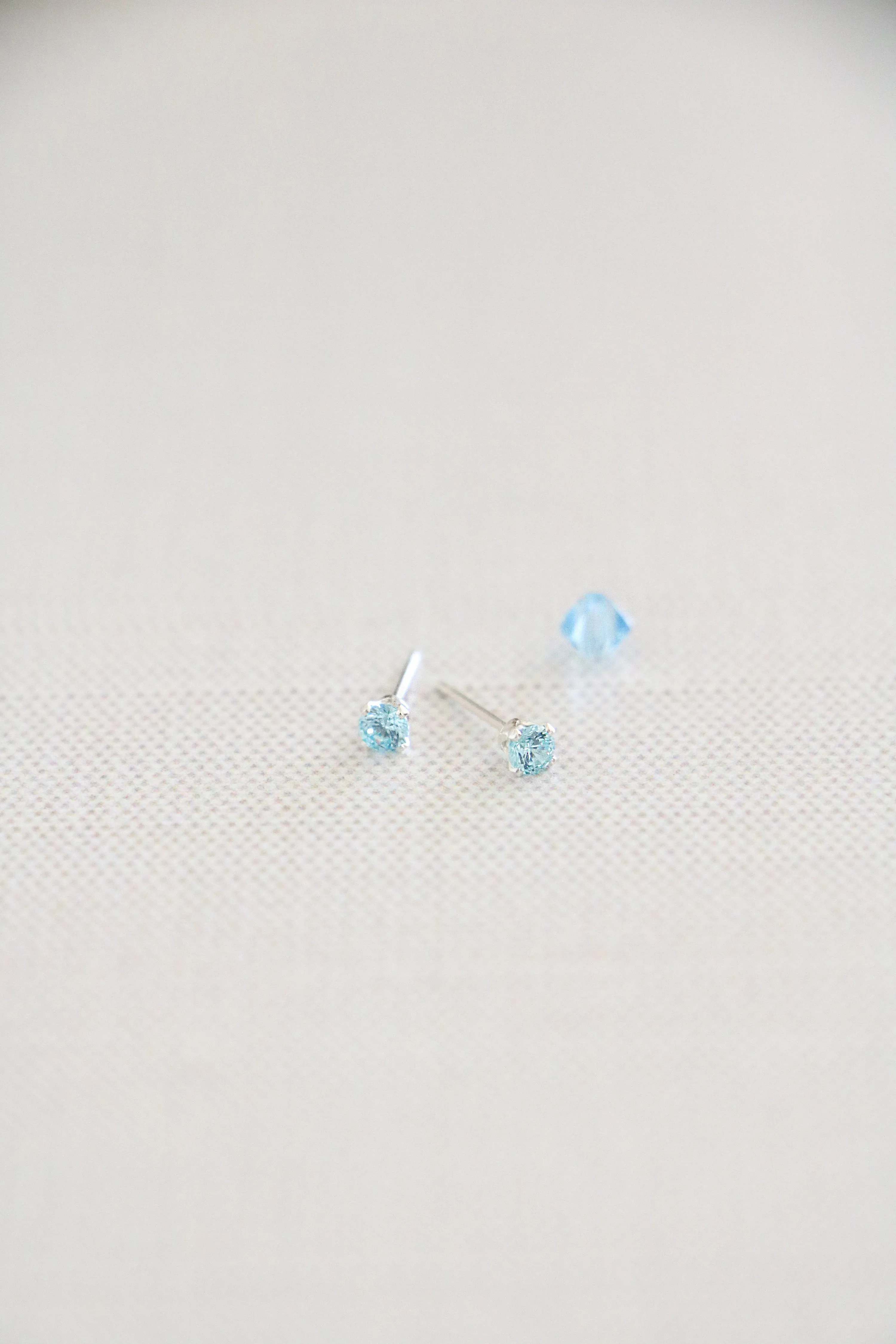 birthstone post earrings