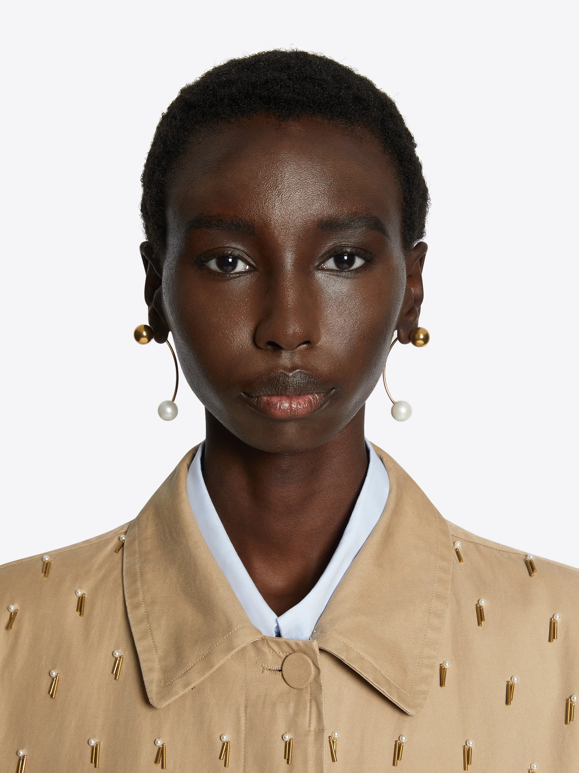 Chain stud earrings