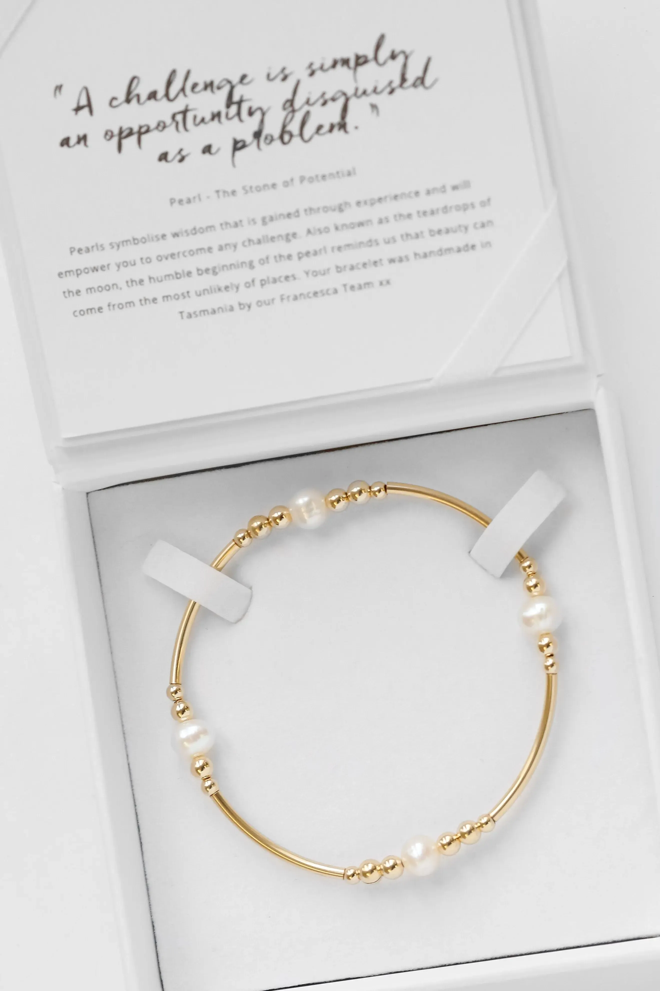 Dahlia Pearl Bracelet - Stone of Potential