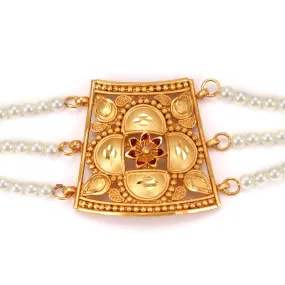 Flower Canvas Beaded Mantasha (Small)