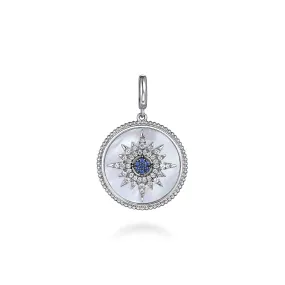 Gabriel Sterling Silver Medallion Sentiment Charm