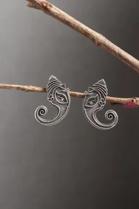 Ganesha SIlver Stud