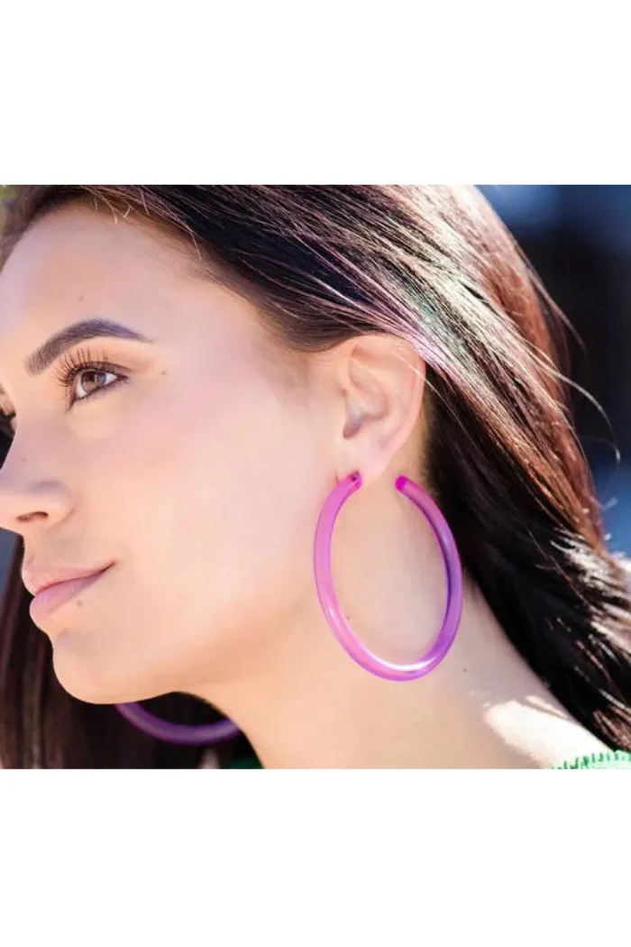 Lucite Bangle Hoop