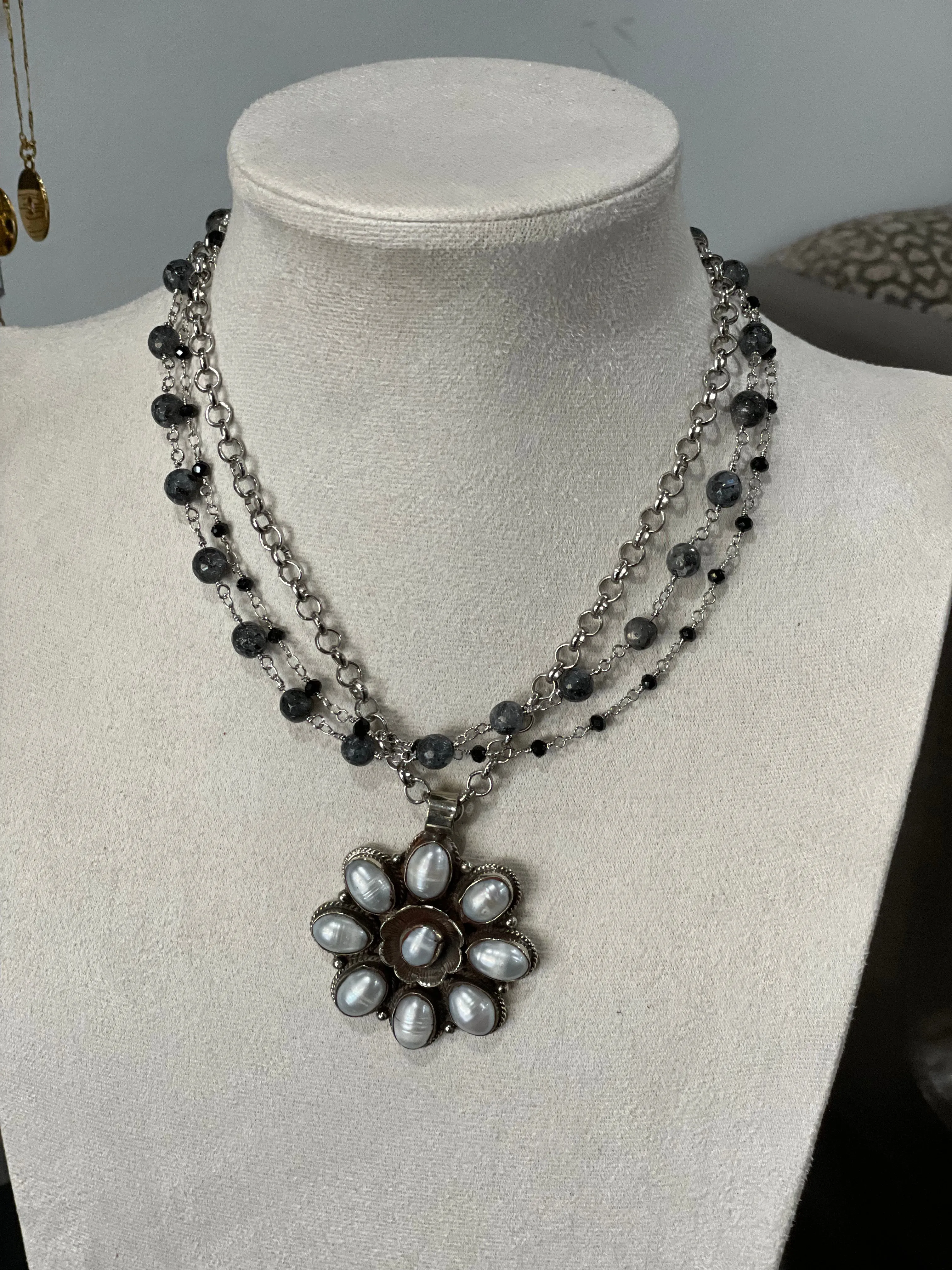 Lula N Lee 816 Freshwater Pearl Pendant Necklace