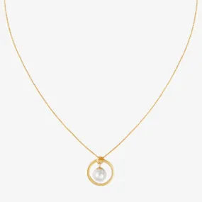PEARL DROP NECKLACE Gold