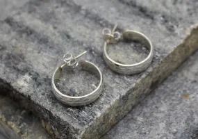 Round Sterling Silver Stud Earrings