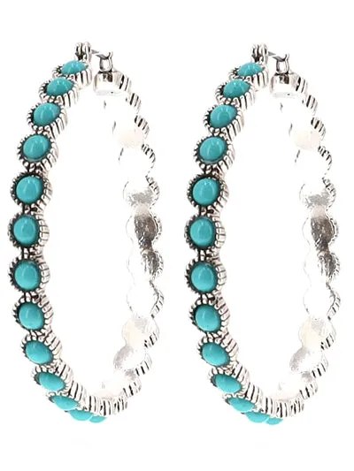 Texture Hoop Earrings